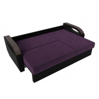 Угловой диван Форсайт (велюр фиолетовый чёрный) - Изображение 2